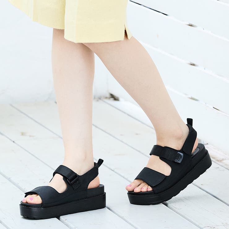 【ORiental TRaffic】ダブルベルトベルクロ厚底サンダル 41238 | ORiental TRaffic | 詳細画像14 