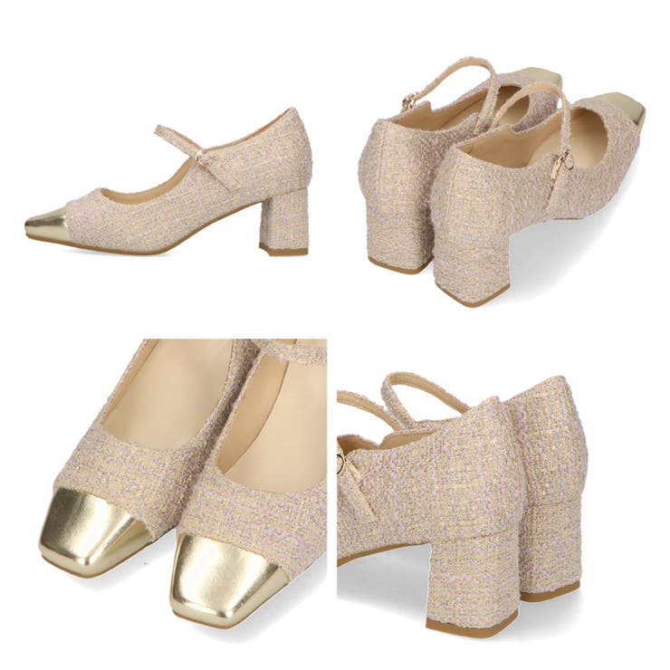 ≪オリエンタルトラフィック≫ツイード切替ワンストラップパンプス/41309 | ORiental TRaffic | 詳細画像15 