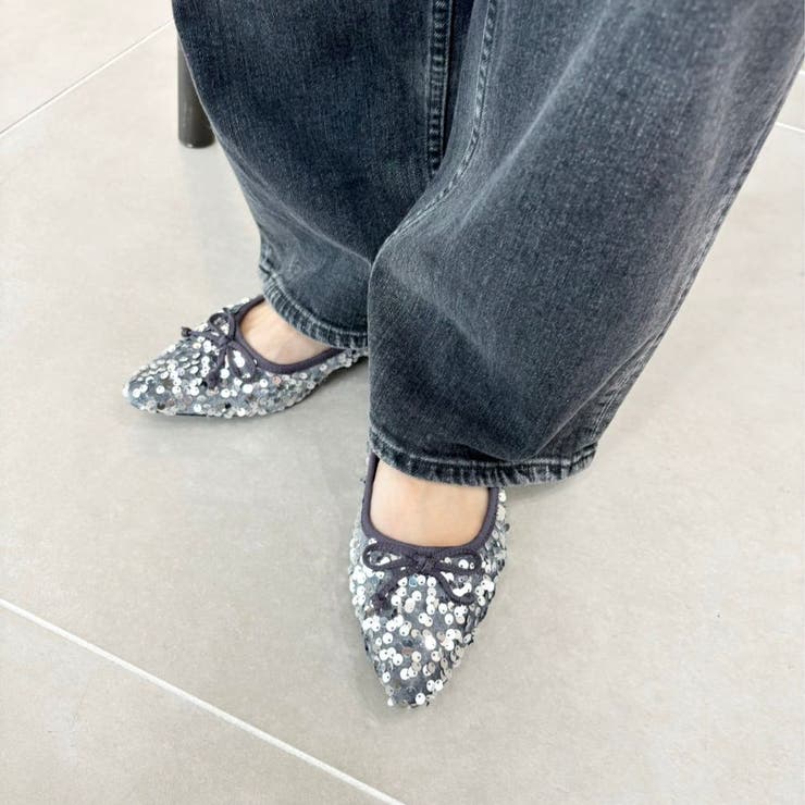 ≪オリエンタルトラフィック≫スパンコールバレエシューズ/41315 | ORiental TRaffic | 詳細画像5 