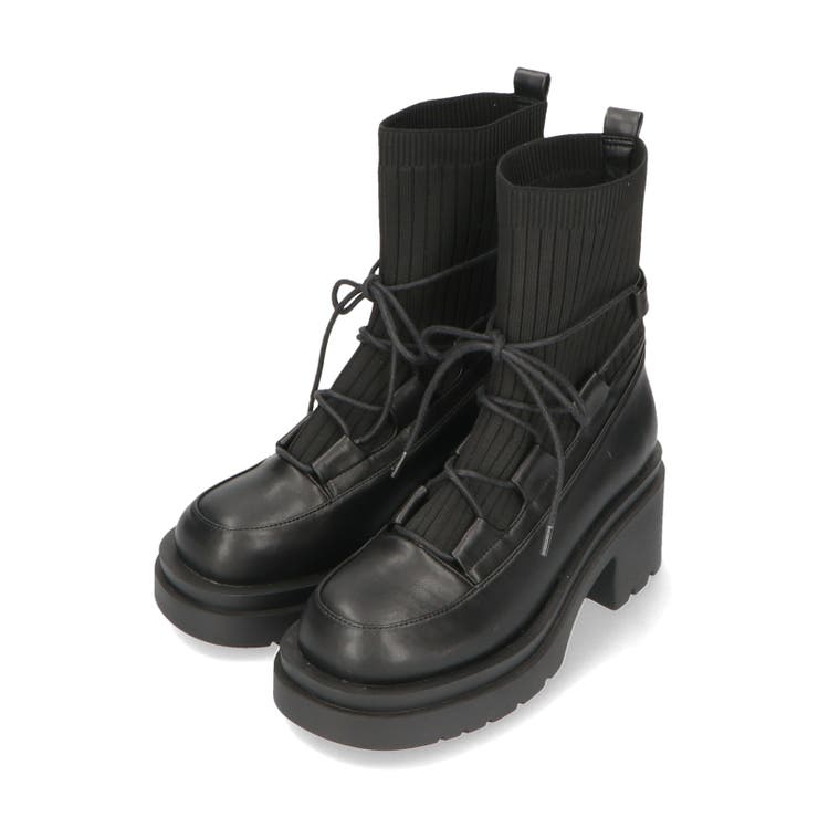 厚底 ニットドッキングレースアップブーツ/41402 | ORiental TRaffic | 詳細画像23 