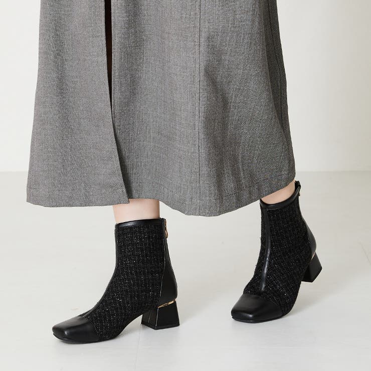 ツイード切替スクエアトゥブーツ/41404 | ORiental TRaffic | 詳細画像5 