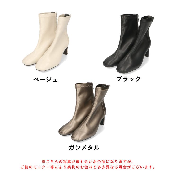 ≪オリエンタルトラフィック≫ストレッチヒールバックジップブーツ