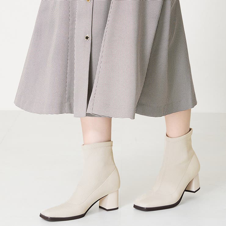 ≪オリエンタルトラフィック≫スクエアトゥニットブーツ/41407 | ORiental TRaffic | 詳細画像8 