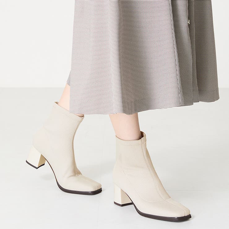 グレー | ≪オリエンタルトラフィック≫スクエアトゥニットブーツ/41407 | ORiental TRaffic