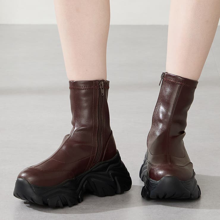 軽量 スニーカーソールショートブーツ/41412[品番：ORTS0008759