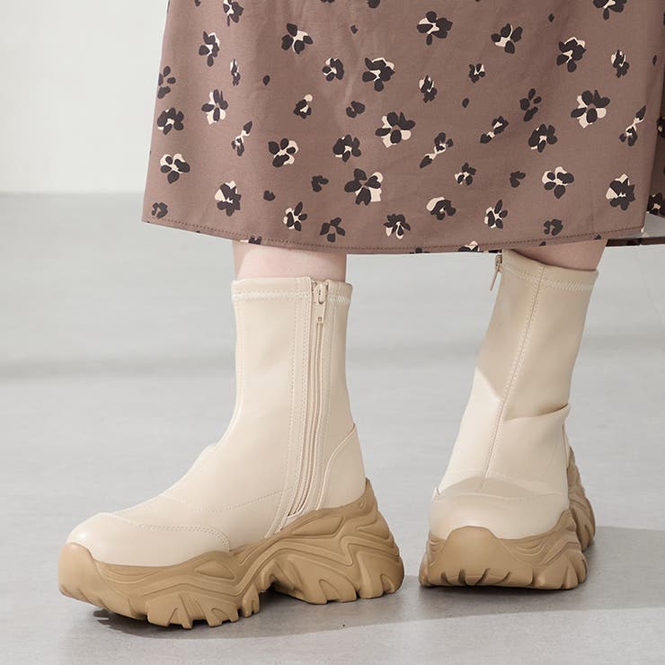 軽量 スニーカーソールショートブーツ/41412[品番：ORTS0008759