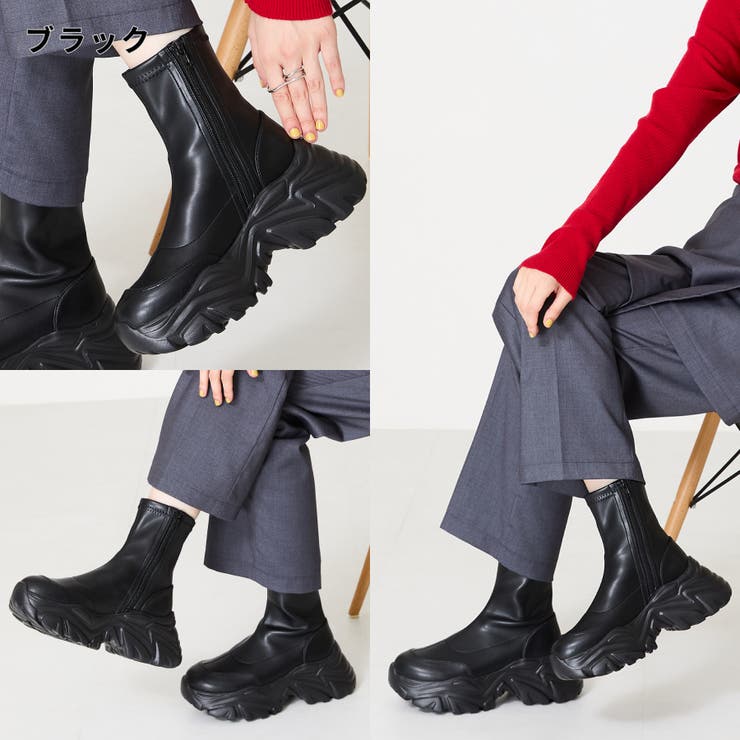 軽量 スニーカーソールショートブーツ/41412[品番：ORTS0008759