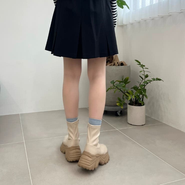 ≪オリエンタルトラフィック≫スニーカーソールショートブーツ