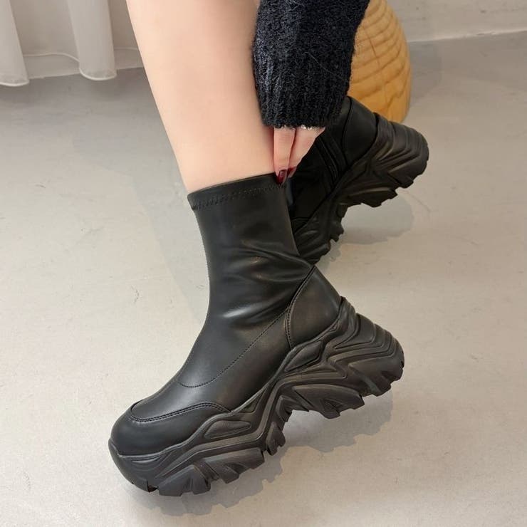 軽量 スニーカーソールショートブーツ/41412[品番：ORTS0008759