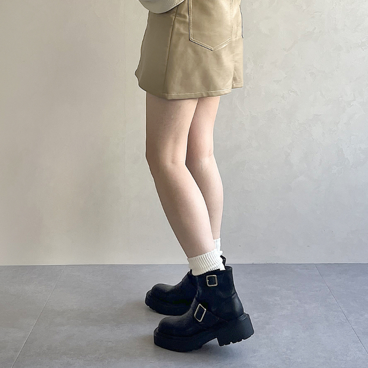 【タイムセール！】 ≪オリエンタルトラフィック≫ダブルベルエンジニアトショート 22.5cm