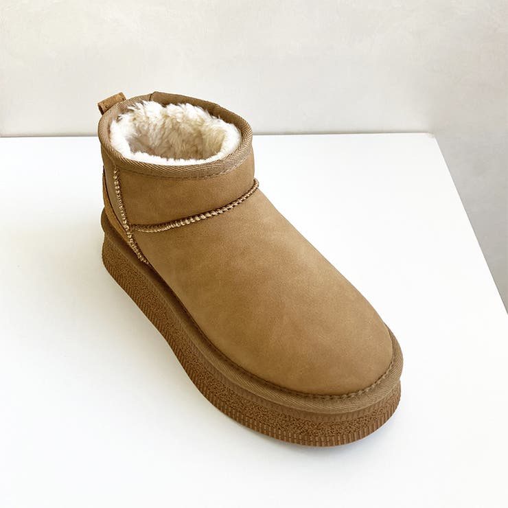 ≪オリエンタルトラフィック≫フレアソールムートンショートブーツ