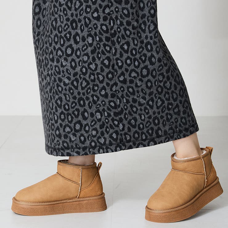 ≪オリエンタルトラフィック≫フレアソールムートンショートブーツ