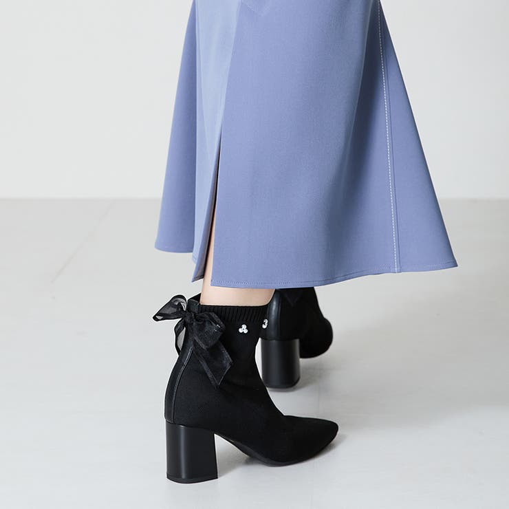 ≪オリエンタルトラフィック≫チュールリボン×パールニットブーツ/41429 | ORiental TRaffic | 詳細画像8 