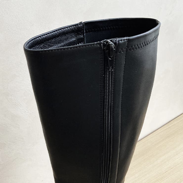 ≪オリエンタルトラフィック≫スクエアトゥミドルヒールロングブーツ/41502 | ORiental TRaffic | 詳細画像20 