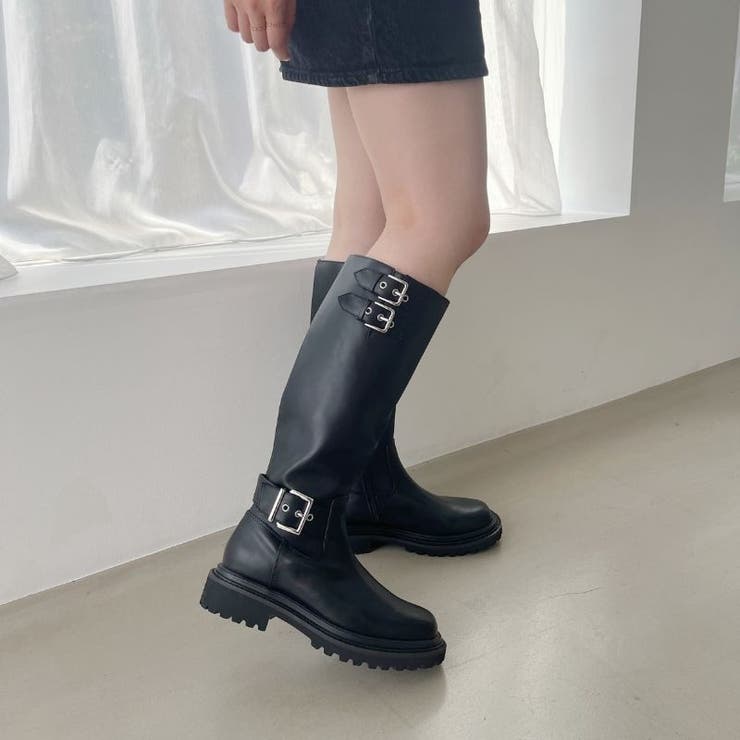 ベルトデザインロングブーツ/41504[品番：ORTS0008841]｜ORiental