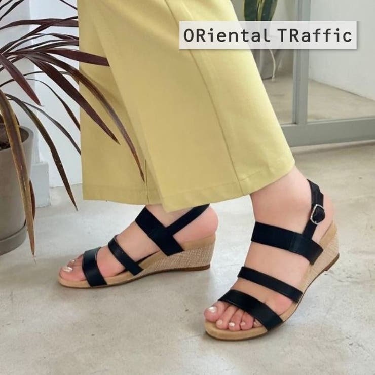 《オリエンタルトラフィック》ゴムベルトウエッジサンダル/42205 | ORiental TRaffic | 詳細画像1 