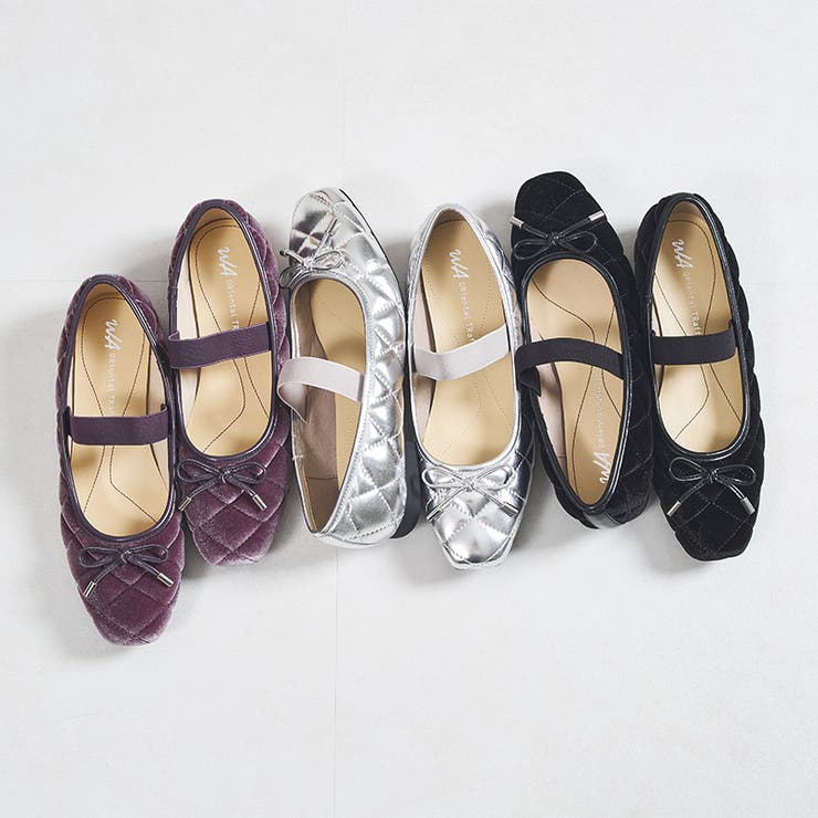 ≪オリエンタルトラフィック≫キルティングデザインバレエシューズ/42307 | ORiental TRaffic | 詳細画像1 