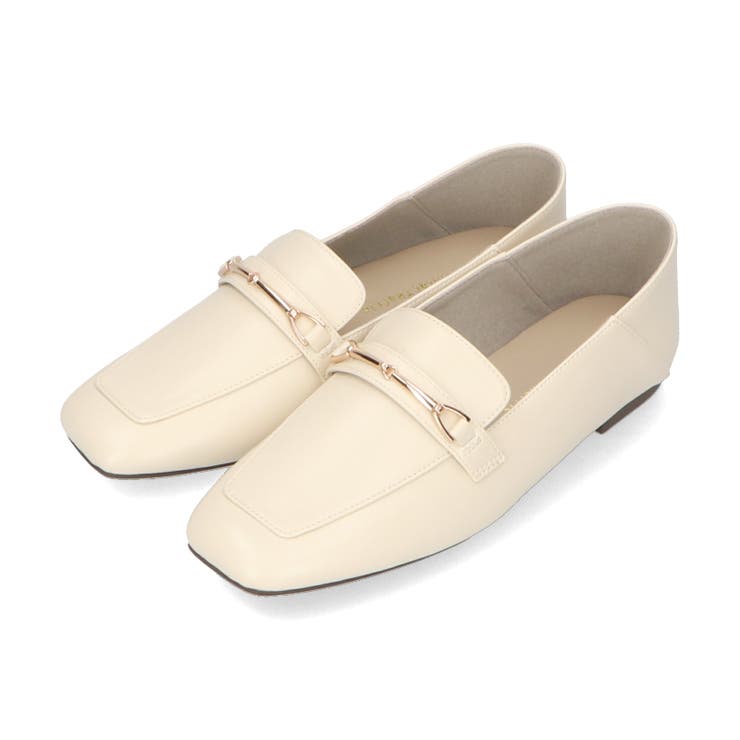 ホワイト | ≪オリエンタルトラフィック≫スクエアトゥモチーフバブーシュローファー 42308 | ORiental TRaffic