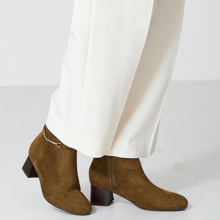 ブラウン | ≪オリエンタルトラフィック≫ビットモチーフミドルヒールブーツ/42406 | ORiental TRaffic