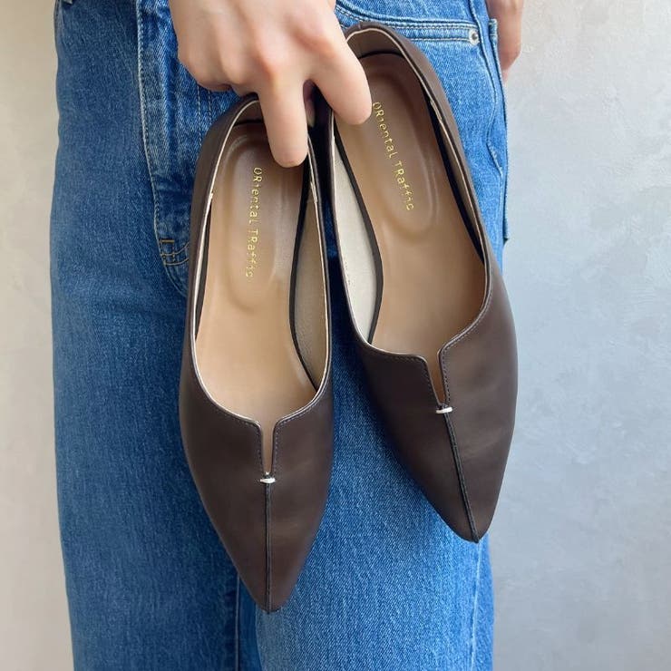 ⭐︎ バン花専用 WEB限定/新色追加】フレアヒールポインテッドトゥパンプス/45301[品番