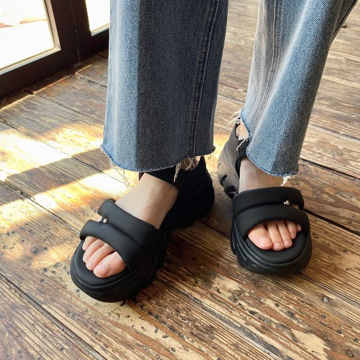 カットデザインパデット厚底サンダル/51206 | ORiental TRaffic | 詳細画像11 