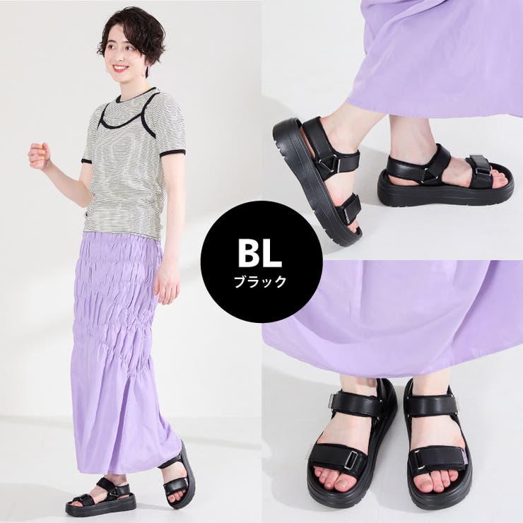 【Fit meサンダル】メタルパーツ厚底サンダル/51226 | ORiental TRaffic | 詳細画像11 