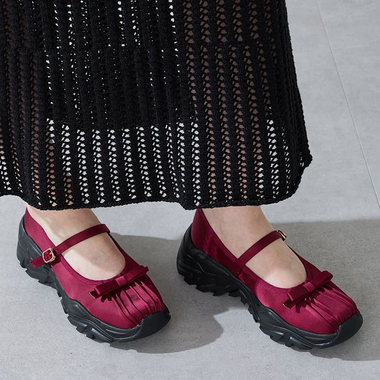 レッド | スニーカーソールバレエシューズ/51305 | ORiental TRaffic