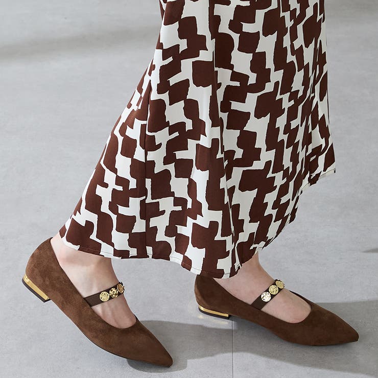 ブラウン | コインモチーフストラップパンプス/51308 | ORiental TRaffic