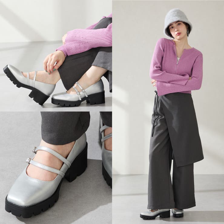 ダブルストラップ厚底シューズ/51323 | ORiental TRaffic | 詳細画像6 