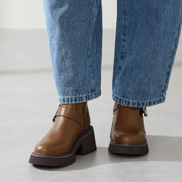 厚底 ビジューバックル厚底ブーツ/51402 | ORiental TRaffic | 詳細画像7 