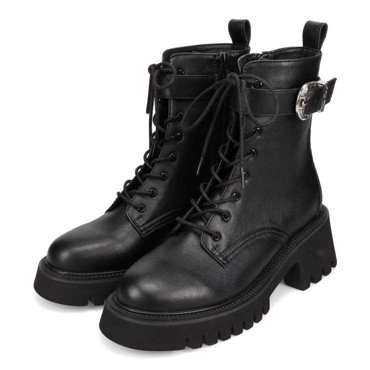 厚底 バックルベルトミドルレースアップブーツ/51403 | ORiental TRaffic | 詳細画像16 