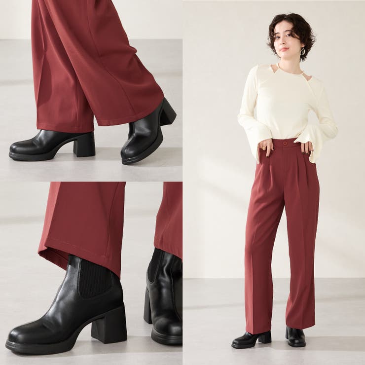 ニットドッキングヒールショートブーツ/51407 | ORiental TRaffic | 詳細画像4 