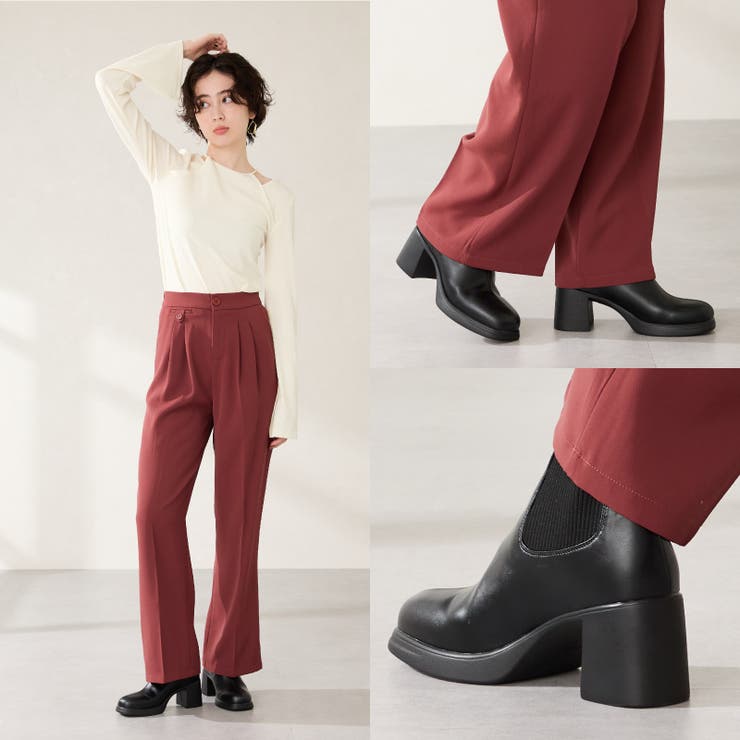 ニットドッキングヒールショートブーツ/51407 | ORiental TRaffic | 詳細画像5 