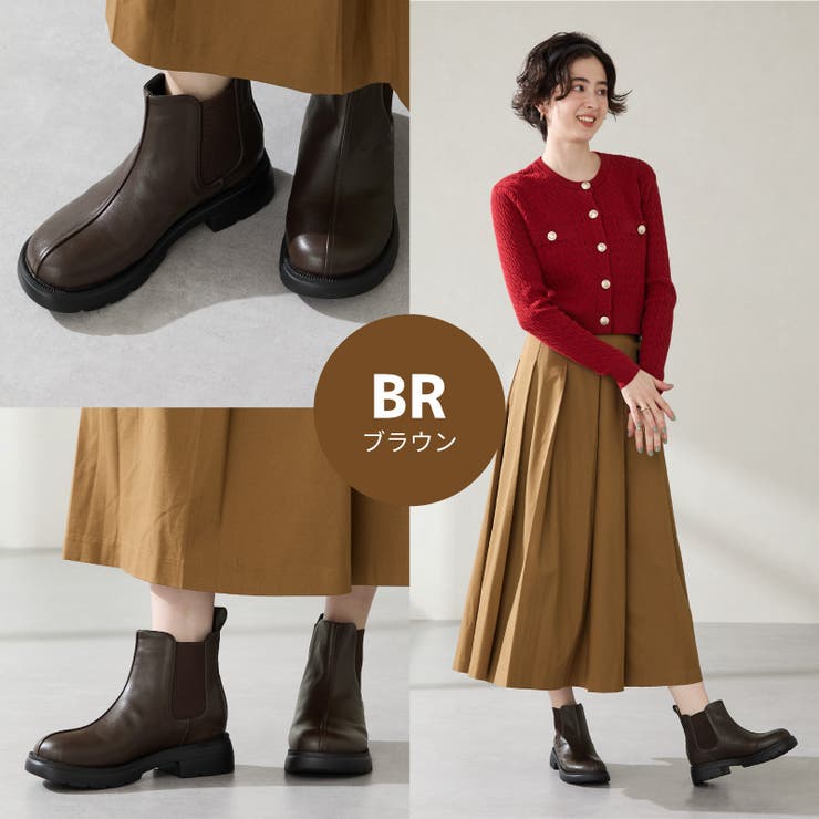 ラウンドトゥサイドゴアブーツ/51414[品番：ORTS0009208]｜ORiental