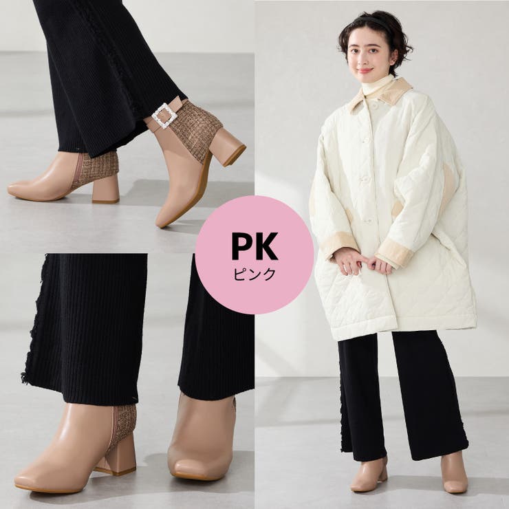 ビジューモチーフ切替ヒールブーツ/51424 | ORiental TRaffic | 詳細画像7 