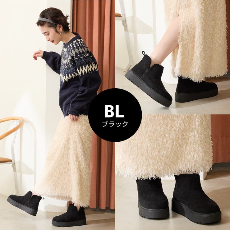 サイドスリット厚底ムートンショートブーツ/51425 | ORiental TRaffic | 詳細画像7 