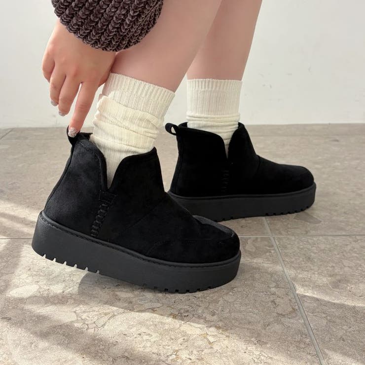 サイドスリット厚底ムートンショートブーツ/51425 | ORiental TRaffic | 詳細画像5 