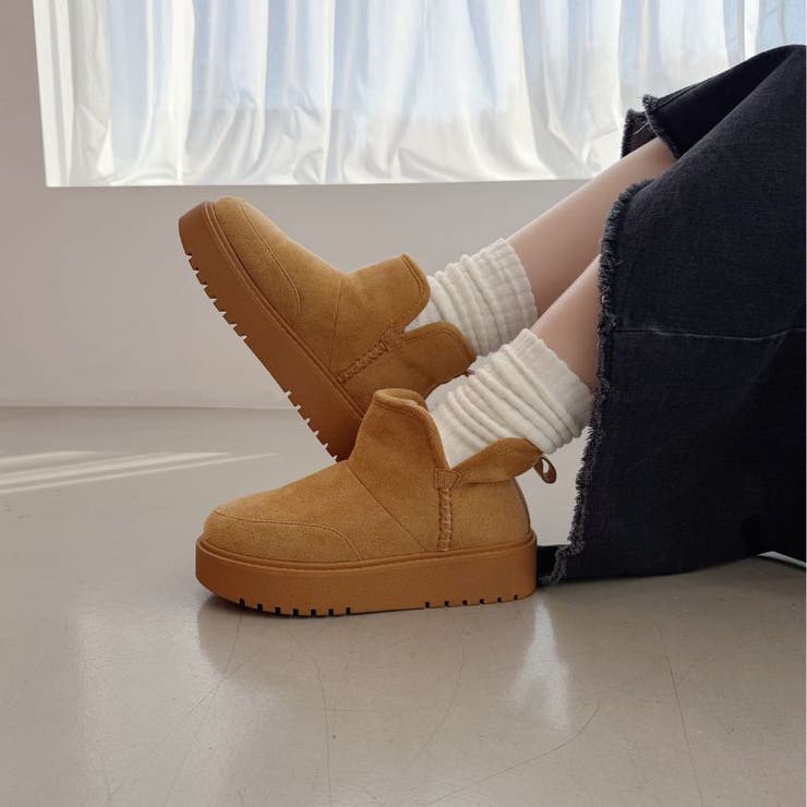 サイドスリット厚底ムートンショートブーツ/51425 | ORiental TRaffic | 詳細画像8 