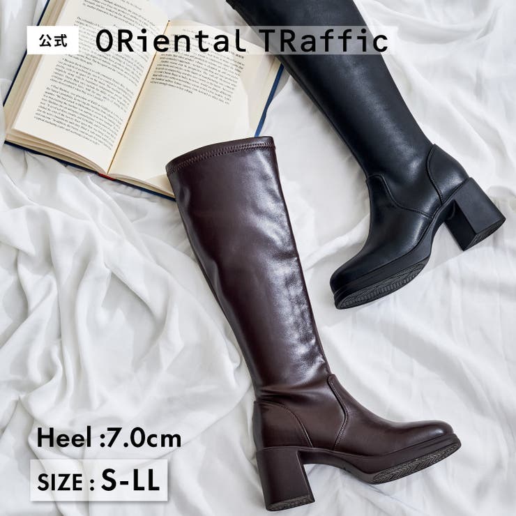 ソフトソールストレッチヒールロングブーツ/51504 | ORiental TRaffic | 詳細画像2 