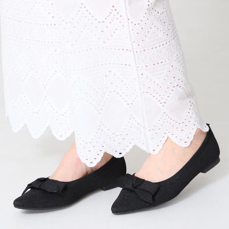 ≪オリエンタルトラフィック≫ラメニットリボンパンプス/52106 | ORiental TRaffic | 詳細画像5 