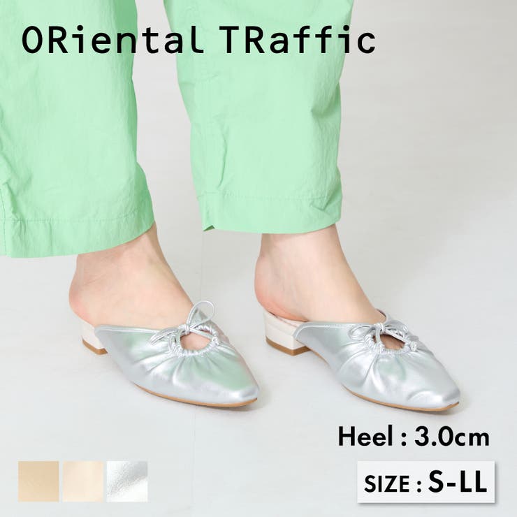 ≪オリエンタルトラフィック≫スクエアトゥギャザーリボンミュール/52107 | ORiental TRaffic | 詳細画像2 