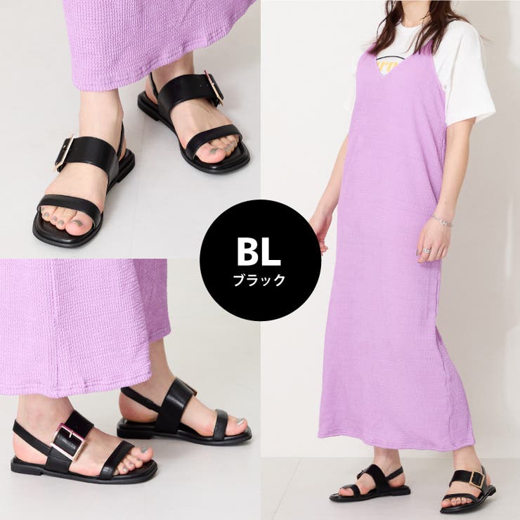 ベルトバックルフラットサンダル/52217[品番：ORTS0009069]｜ORiental