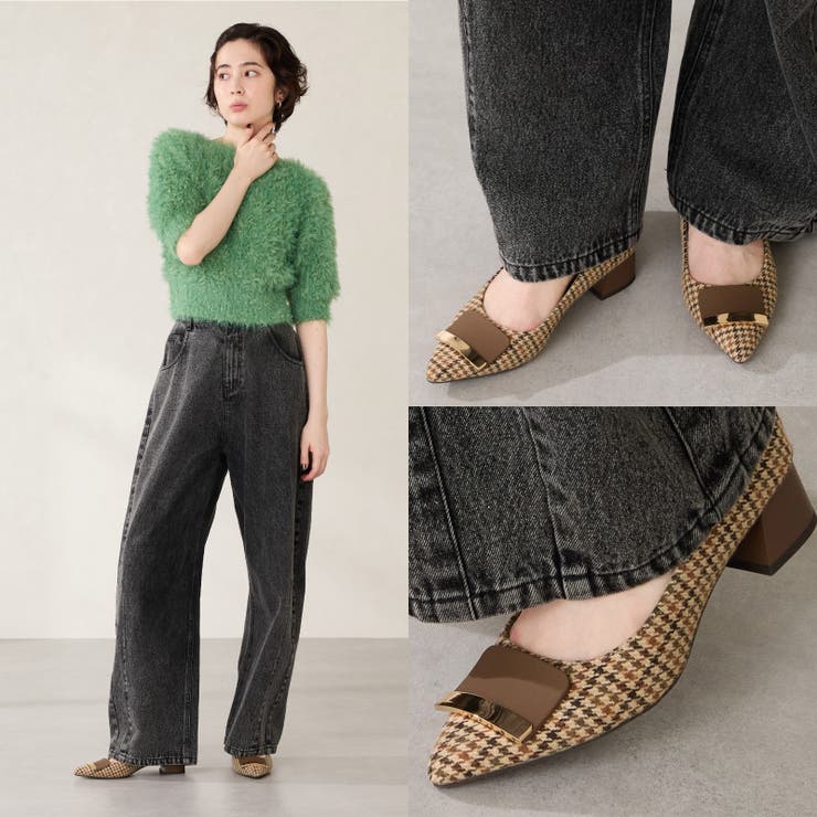 スクエアバックルフレアヒールパンプス/52314 | ORiental TRaffic | 詳細画像6 