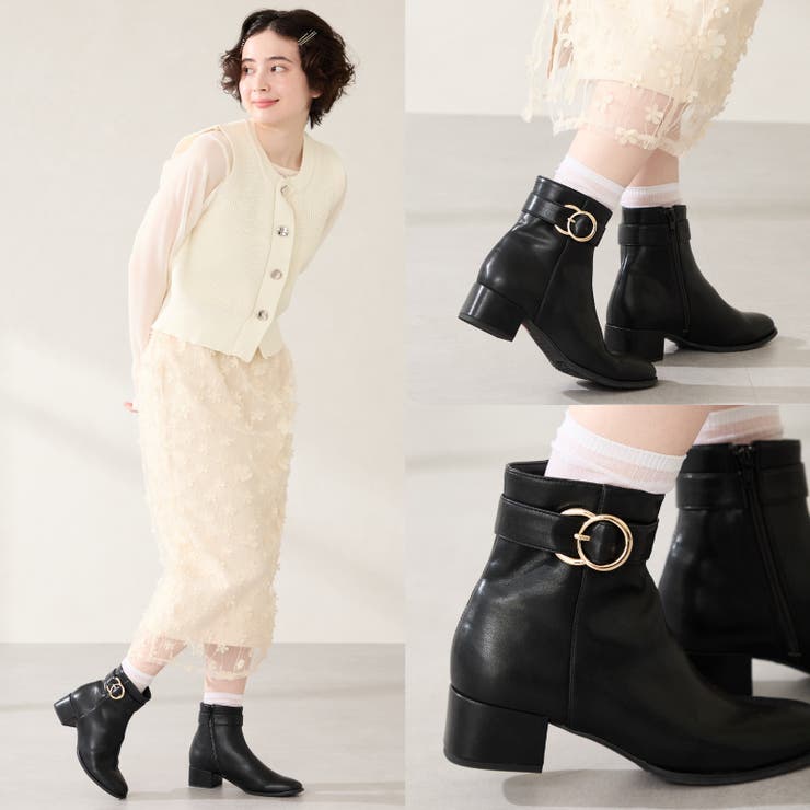 サークルバックルショートブーツ/52401[品番：ORTS0009188]｜ORiental