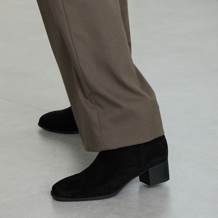 ブラック | サイドベルトパーツスエードブーツ/52404 | ORiental TRaffic