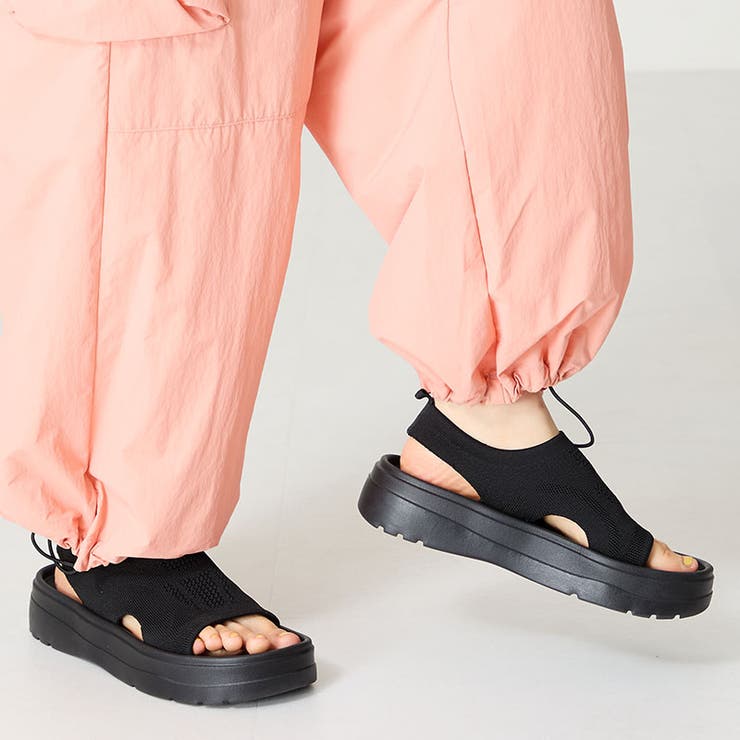 【Fit meサンダル】サイドオープンニット厚底サンダル/55207 | ORiental TRaffic | 詳細画像11 