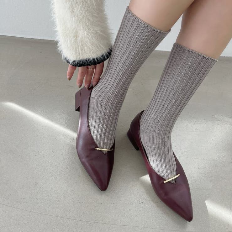 ラインメタルパーツポインテッドトゥパンプス/55304 | ORiental TRaffic | 詳細画像13 