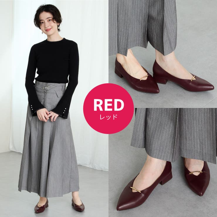 ラインメタルパーツポインテッドトゥパンプス/55304 | ORiental TRaffic | 詳細画像16 