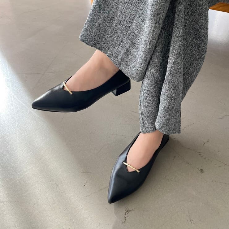 ラインメタルパーツポインテッドトゥパンプス/55304 | ORiental TRaffic | 詳細画像3 