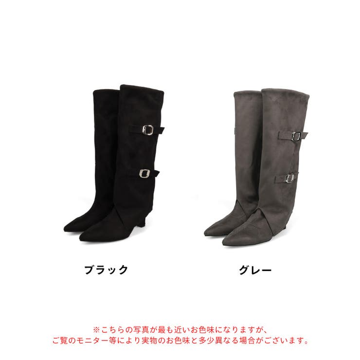 ベルトデザインスエードカバーロングブーツ/55505 | ORiental TRaffic | 詳細画像2 
